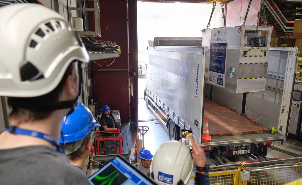 cern antimatter box loaded up