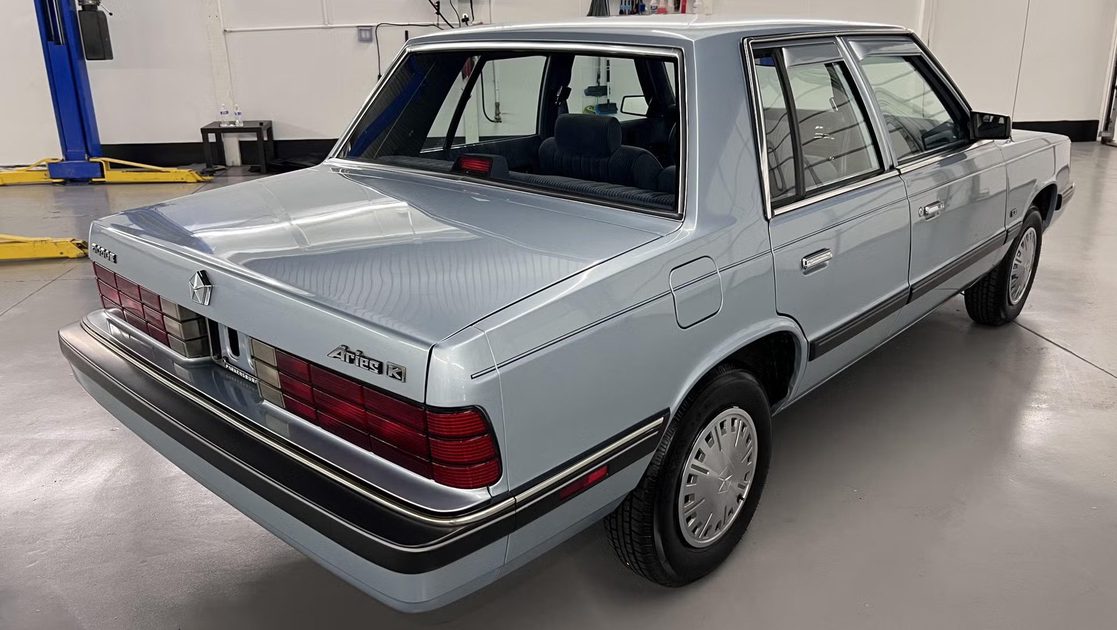 This 1989 Dodge Aries — Chrysler's Boxy Savior — Is Up for Auction on Bring a Trailer