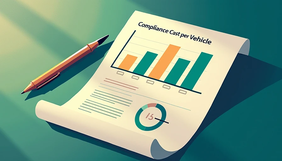 Illustration for automaker compliance cost per vehicle