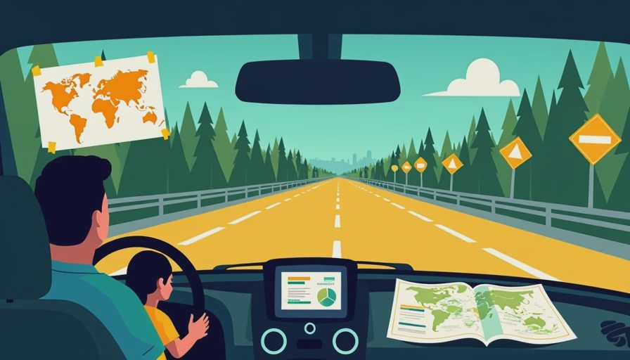 Visual context for us interstate map