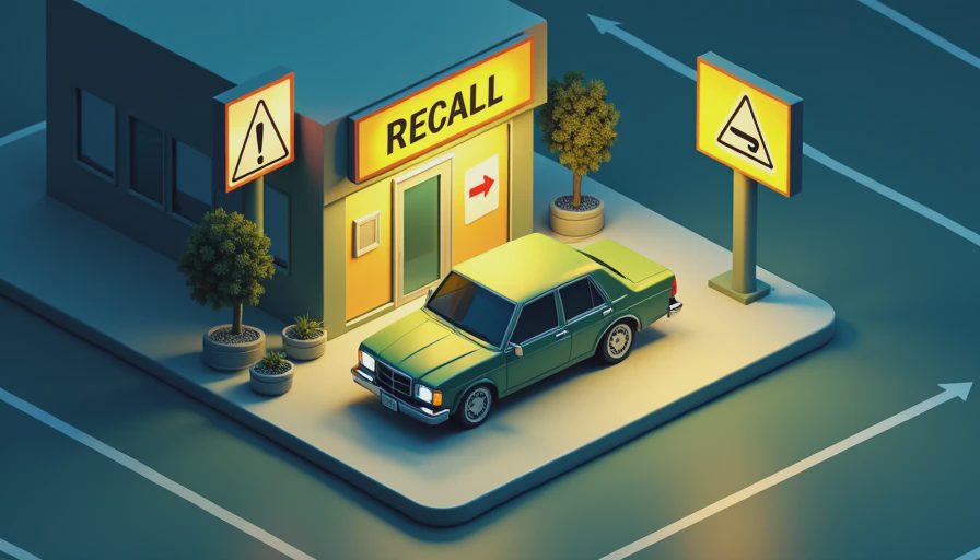 Visual context for what happens if a recall repair fails again