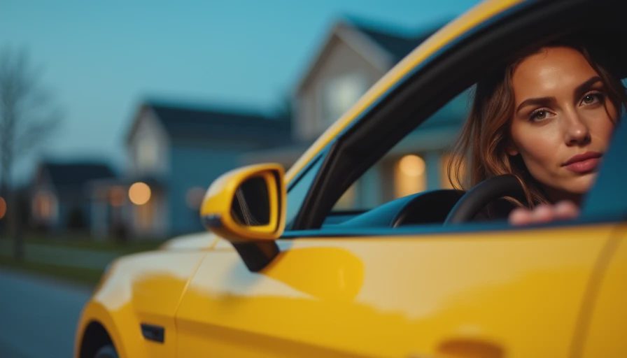 Illustration for yellow car