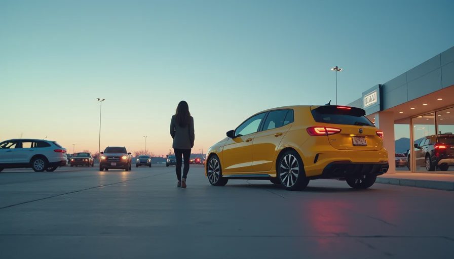 Visual context for yellow car
